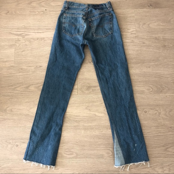 Vintage Levi 501 Flare Jeans - Picture 3 of 6